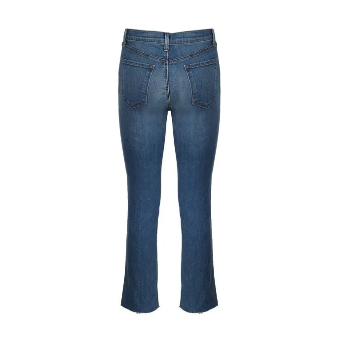 RUBY JEANS HIGH RISE CROP CIGARETTE Woman Medium denim