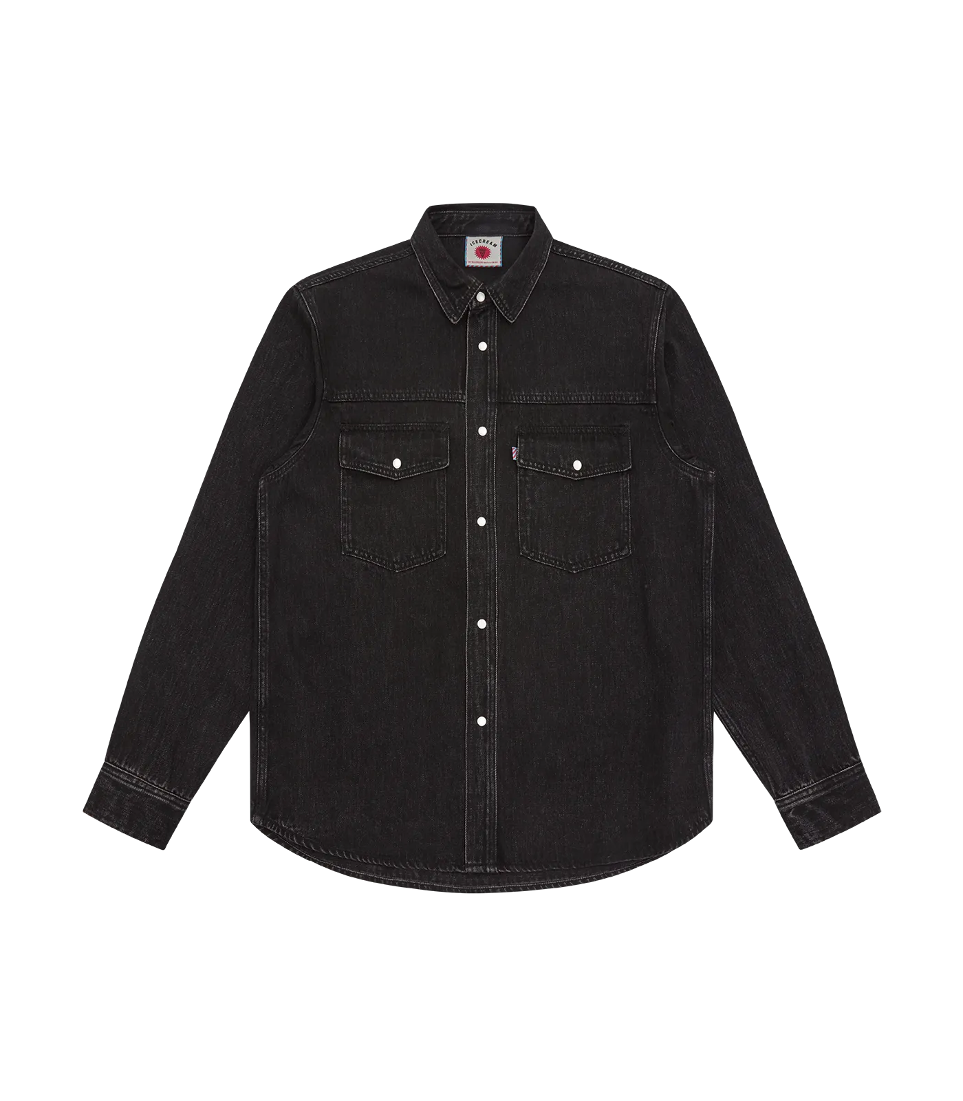 RUNNING DOG DENIM SHIRT - BLACK