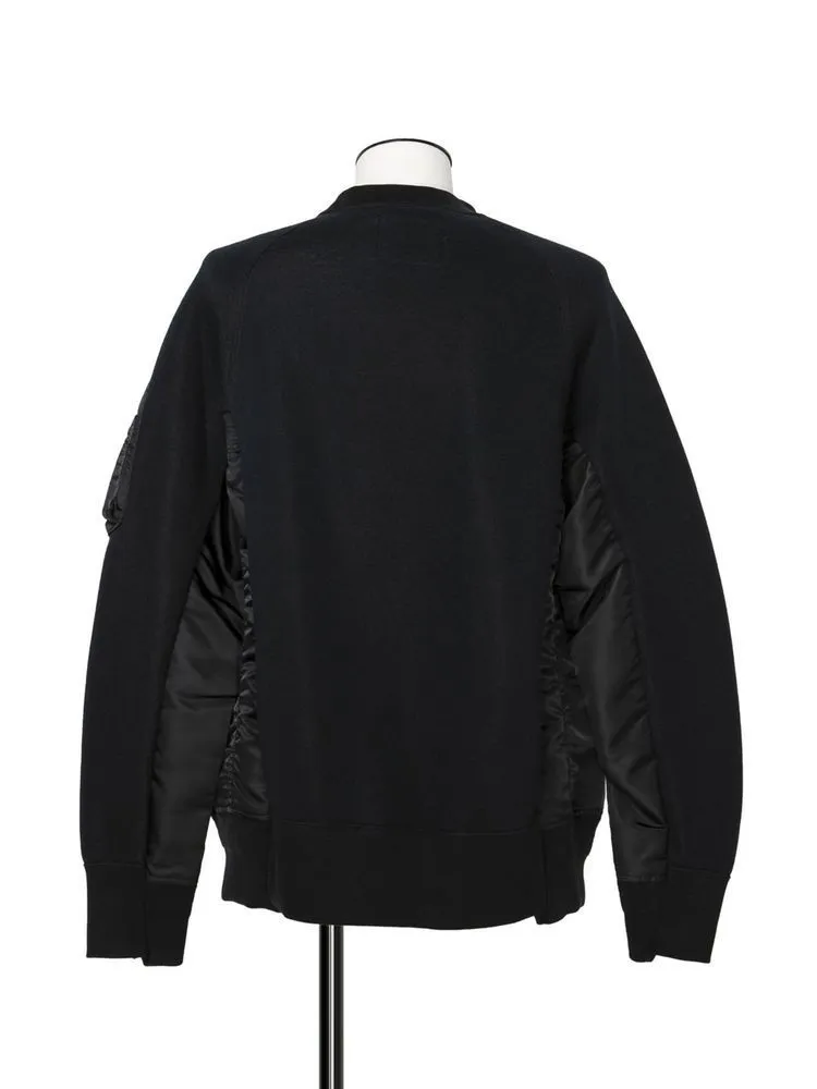 sacai  |Crew Neck Unisex Nylon Blended Fabrics Street Style