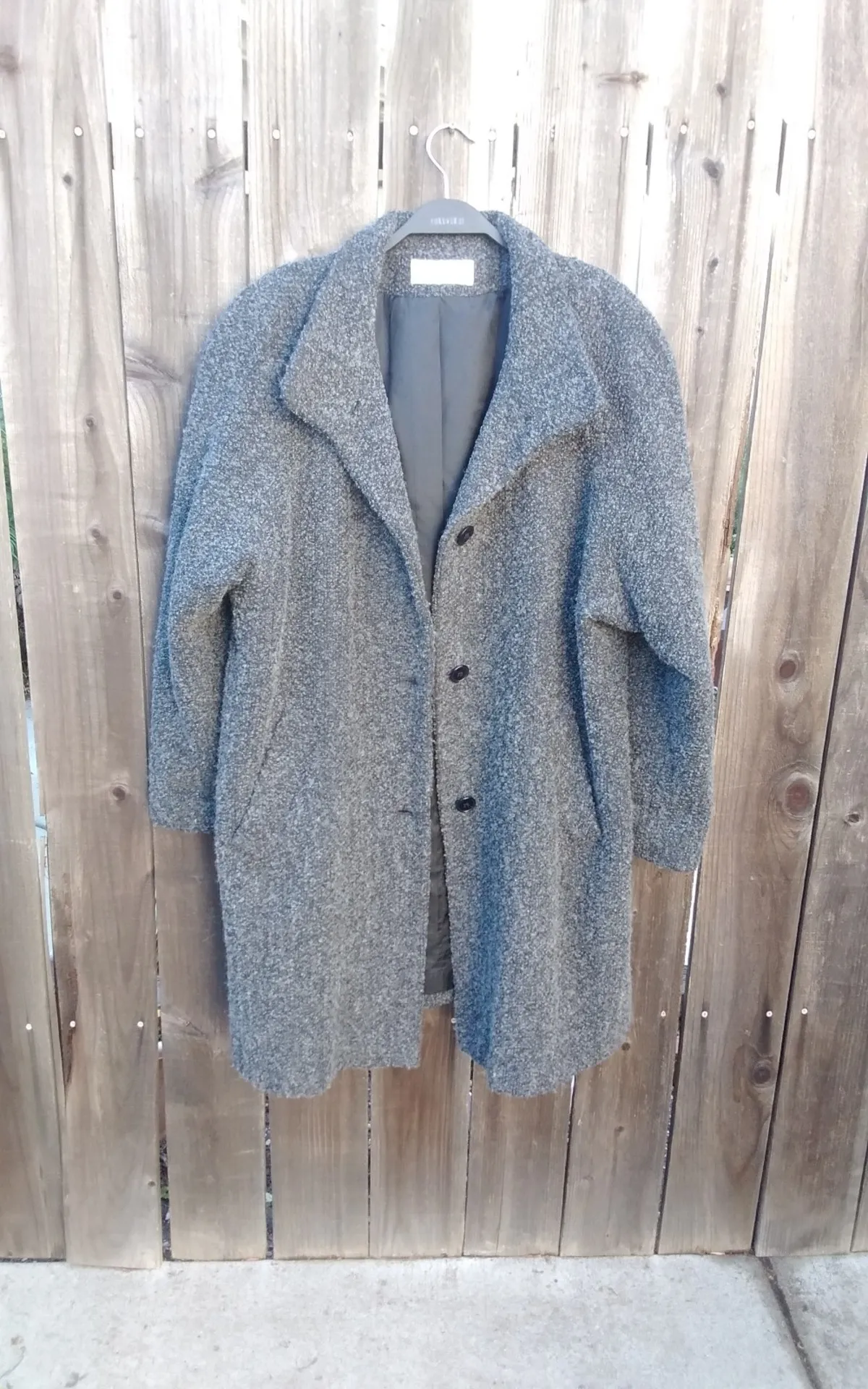 SANDRO swing coat - grey