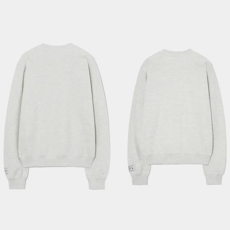 SATUR  |Crew Neck Unisex Street Style U-Neck Long Sleeves Plain