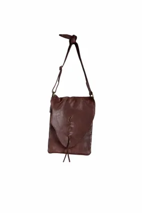 Scully Womens Whip Stitch Brown Multi Leather Shoulder Tote Bag