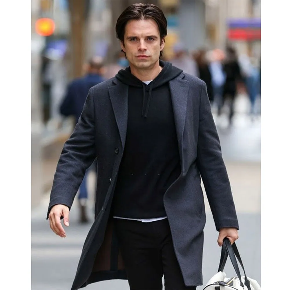 Sebastian Stan Sharper Coat