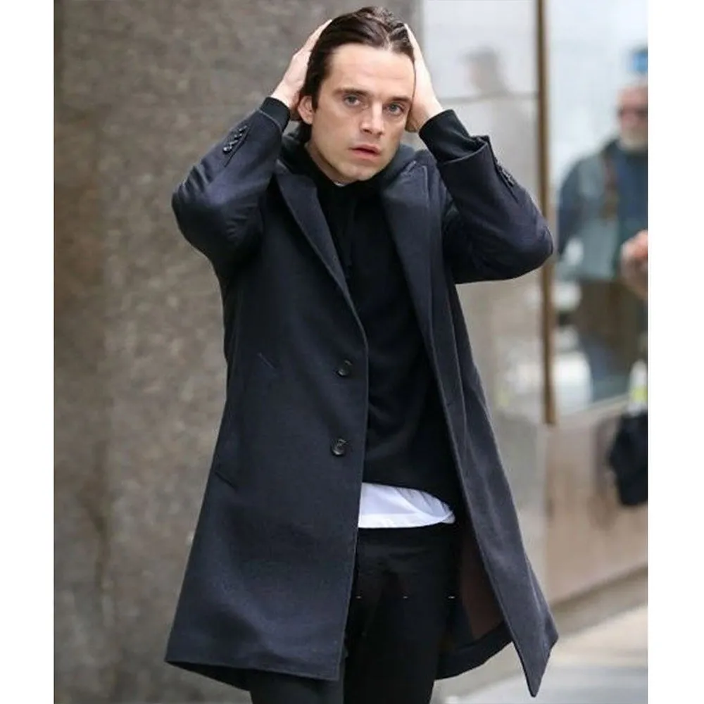 Sebastian Stan Sharper Coat