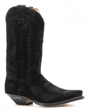 Sendra Boots men's black suede cowboy boots