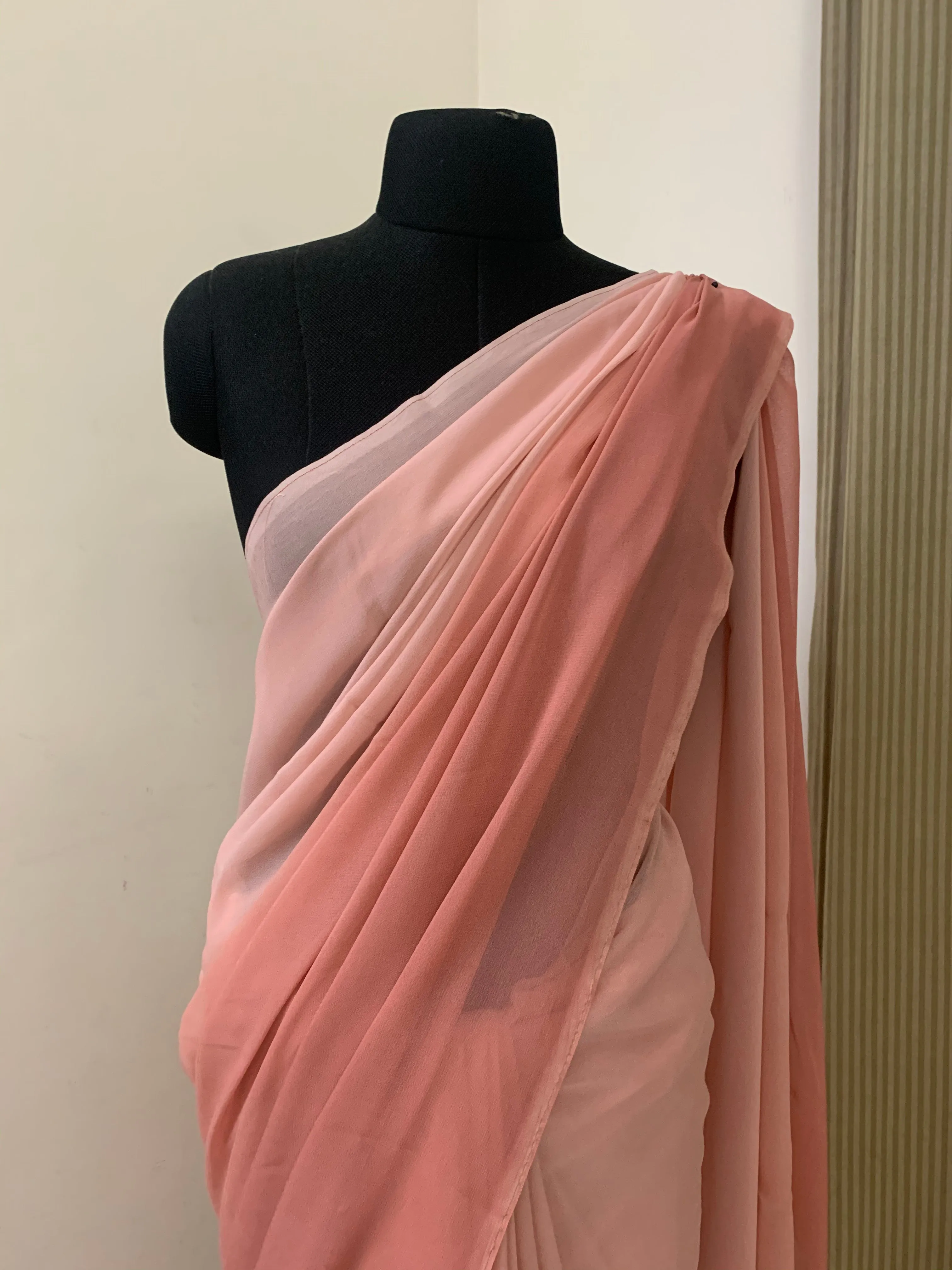 Shaded georgette saree