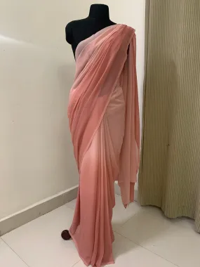 Shaded georgette saree