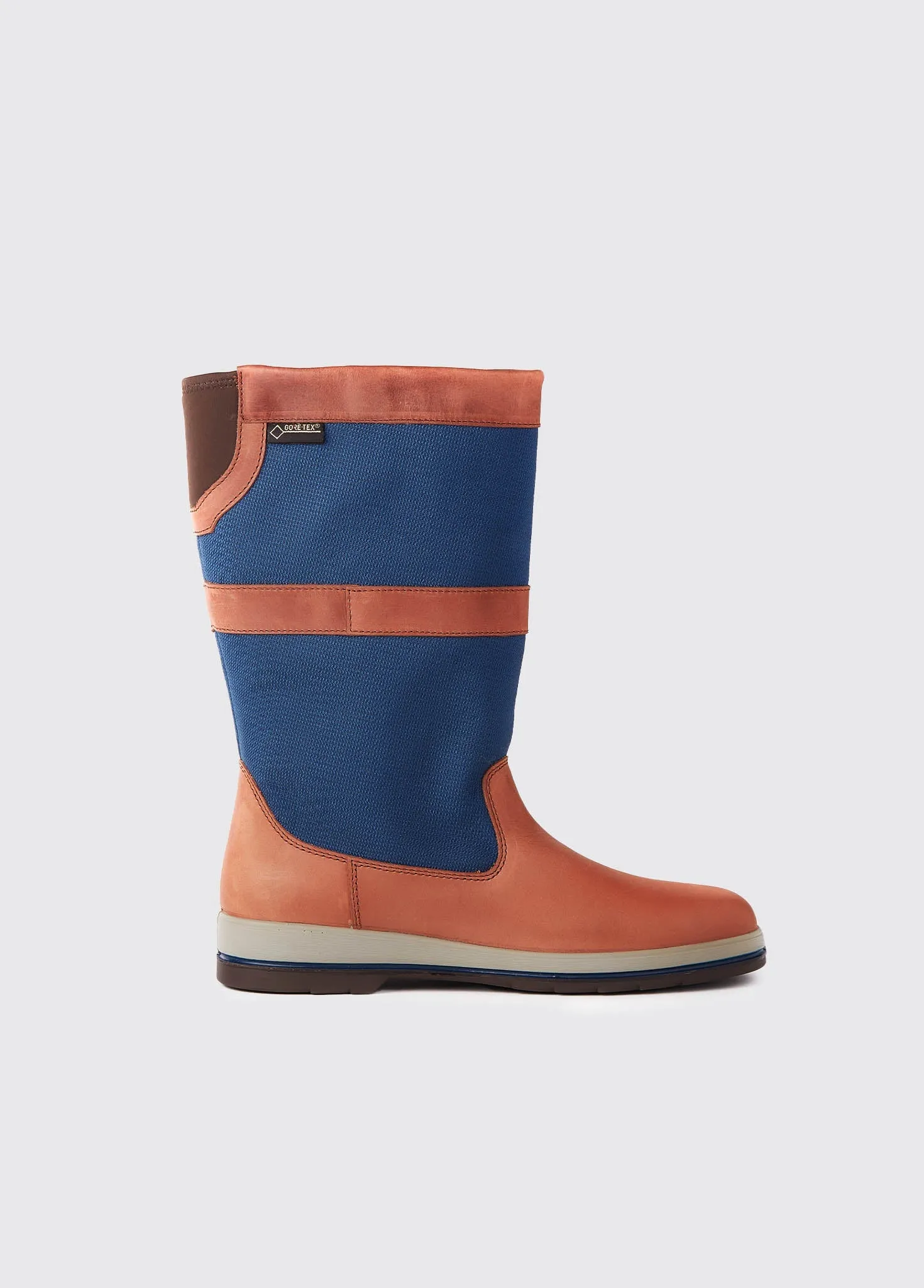 Shamrock Ladies Sailing Boot - Navy/Brown