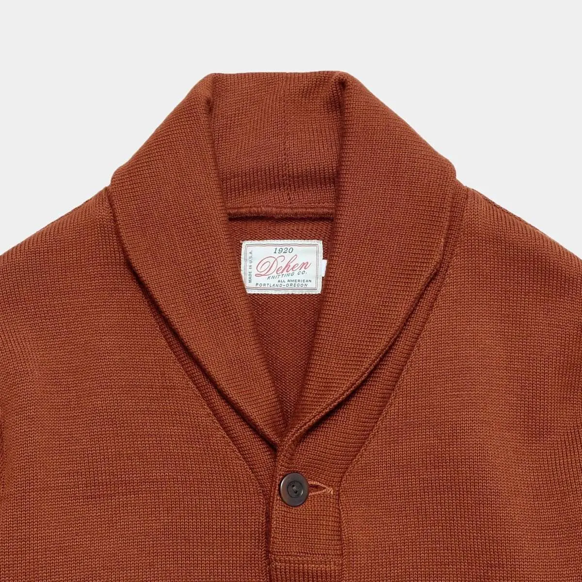 Shawl Sweater Coat - Burnt Orange