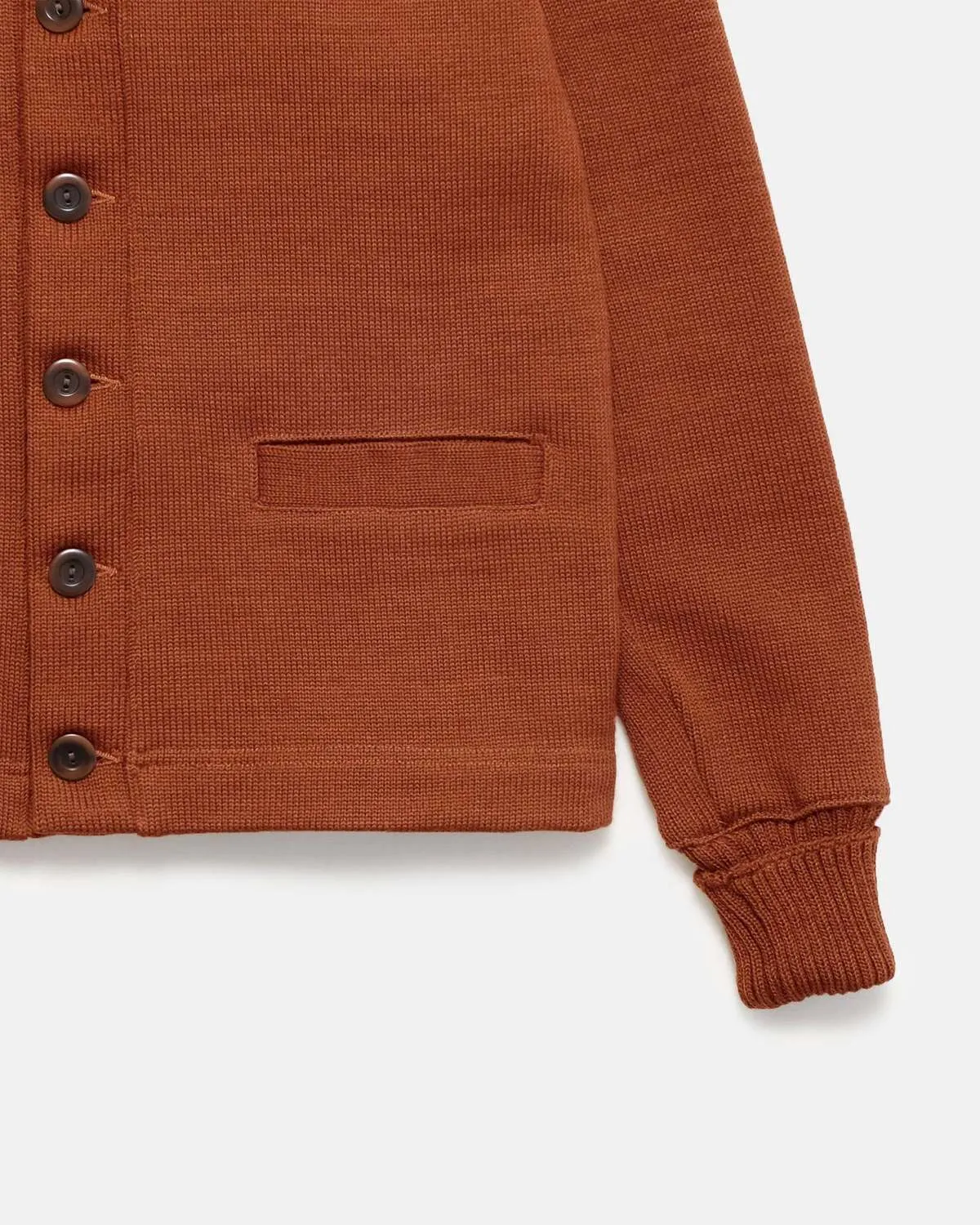 Shawl Sweater Coat - Burnt Orange