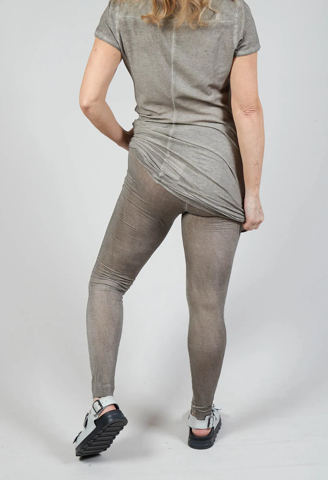 Sheer Leggings in Hay Cloud