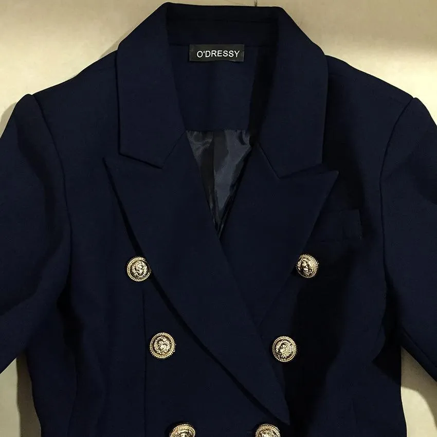 Sign It Navy Blue Women's Blazer