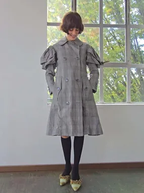 Simone Rocha Art Coat - Grey Plaid