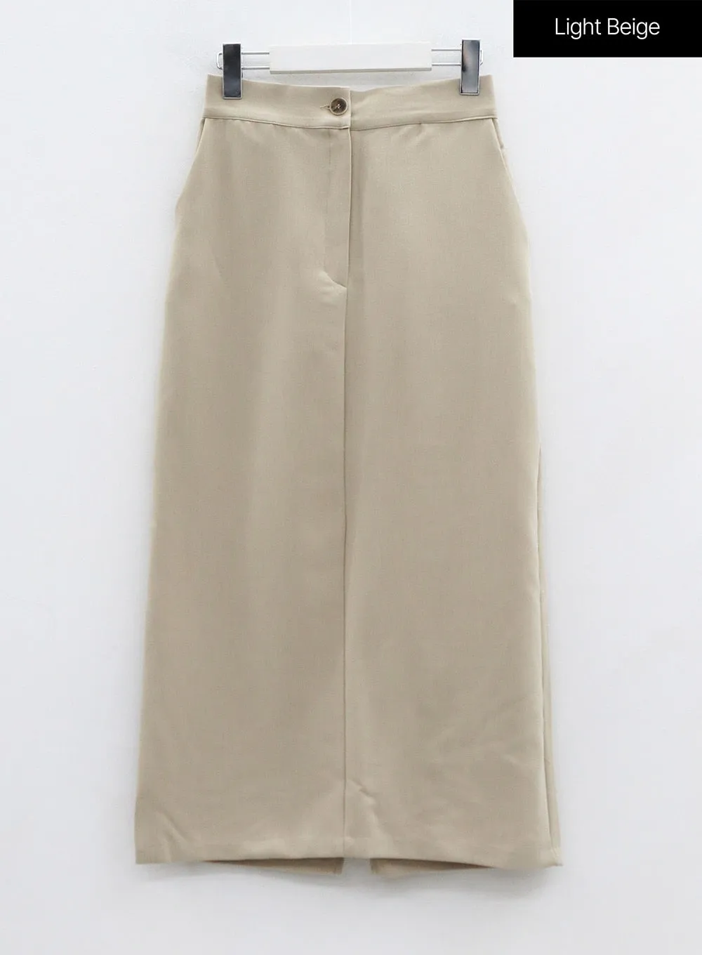 Simple High Waist H-Line Long Skirt OS29