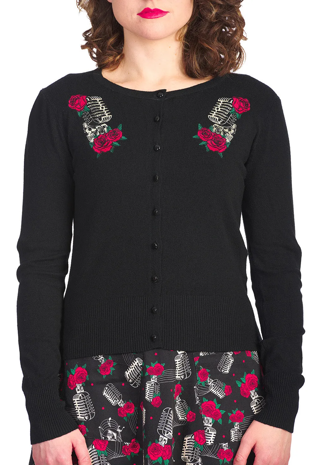 SINGING ROSE CARDIGAN