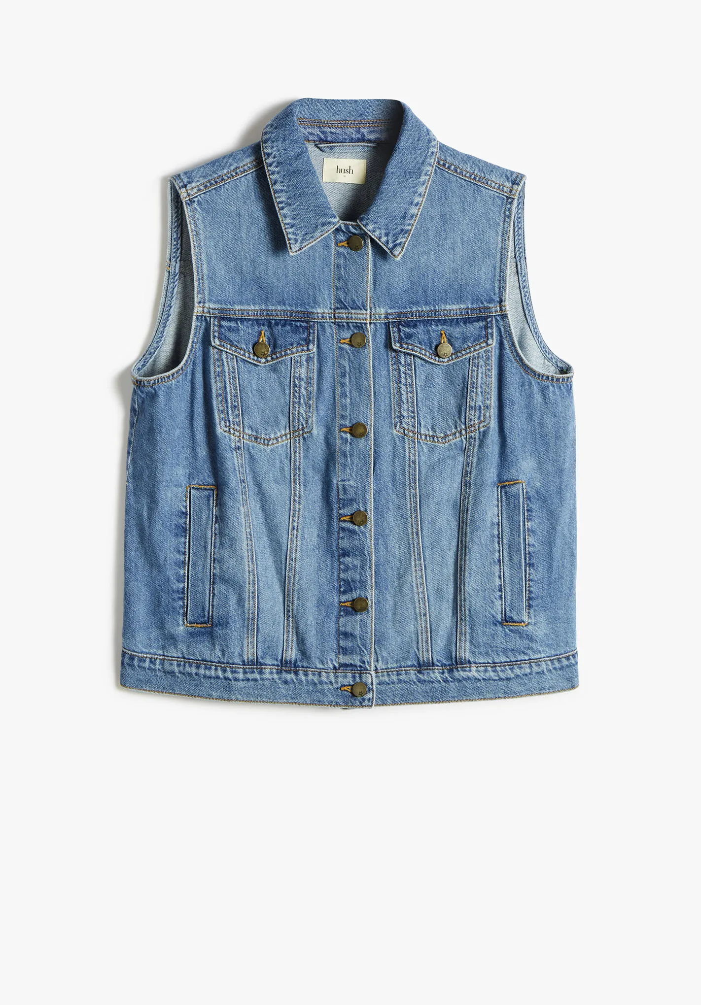 Sleeveless Denim Jacket