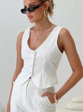 Sofi Vest Top Natural