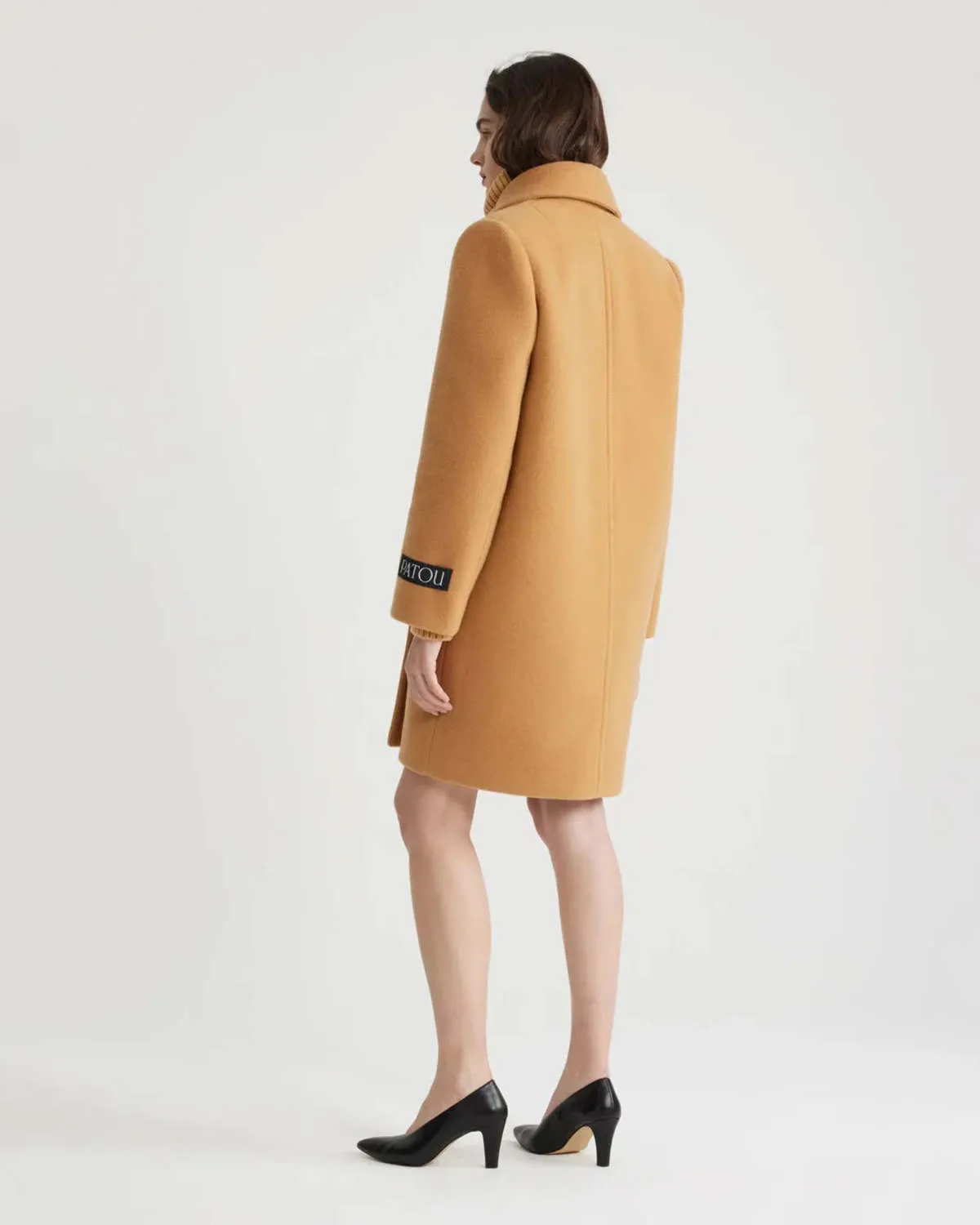 Soft Tailored Coat - Biscuit 