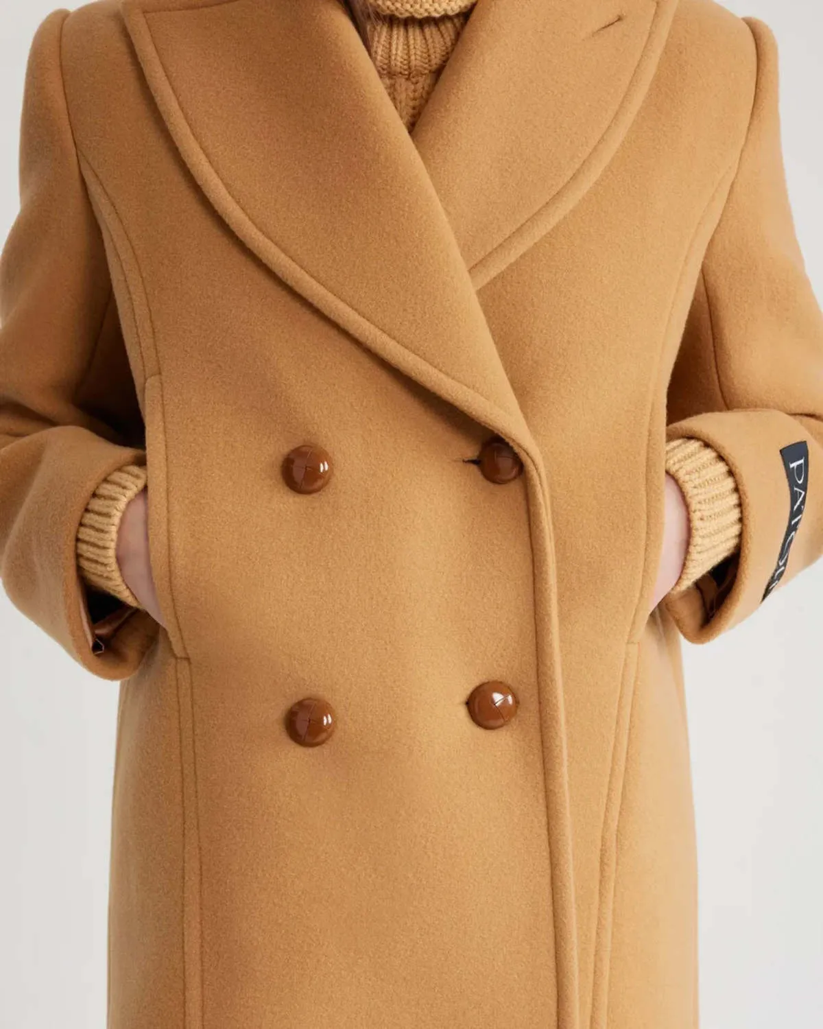 Soft Tailored Coat - Biscuit 