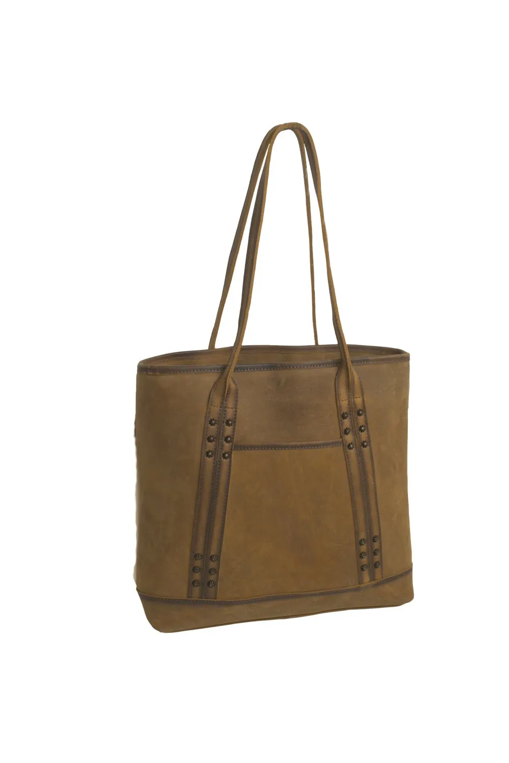 STS Ranchwear Womens Roswell Tan Cowhide Shoulder Tote Bag