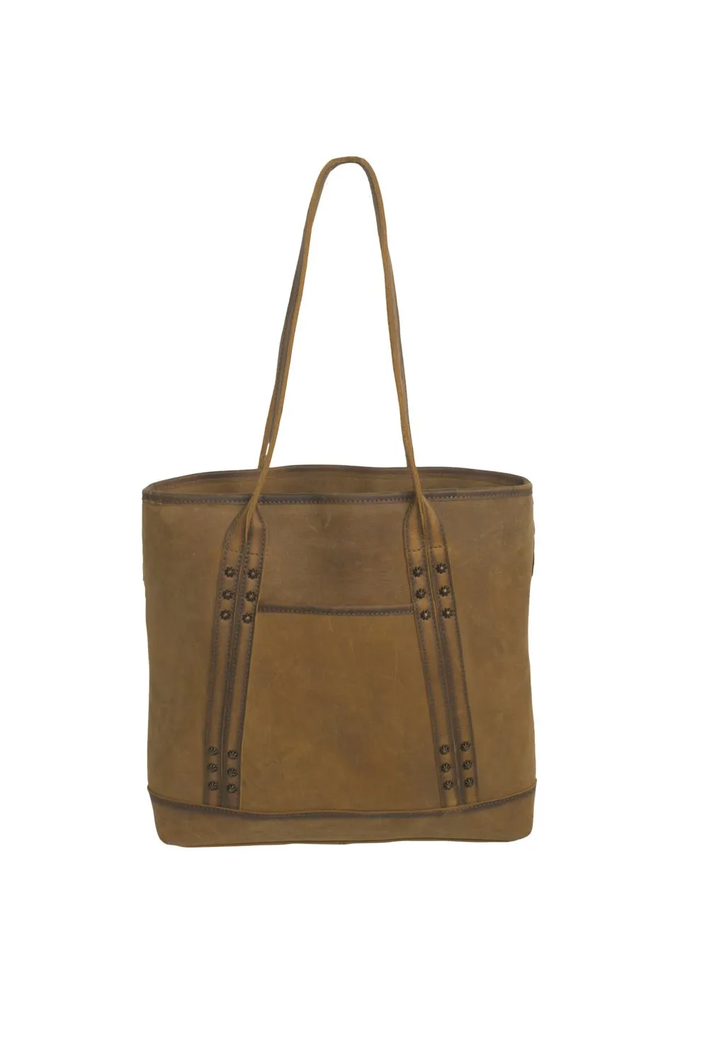 STS Ranchwear Womens Roswell Tan Cowhide Shoulder Tote Bag