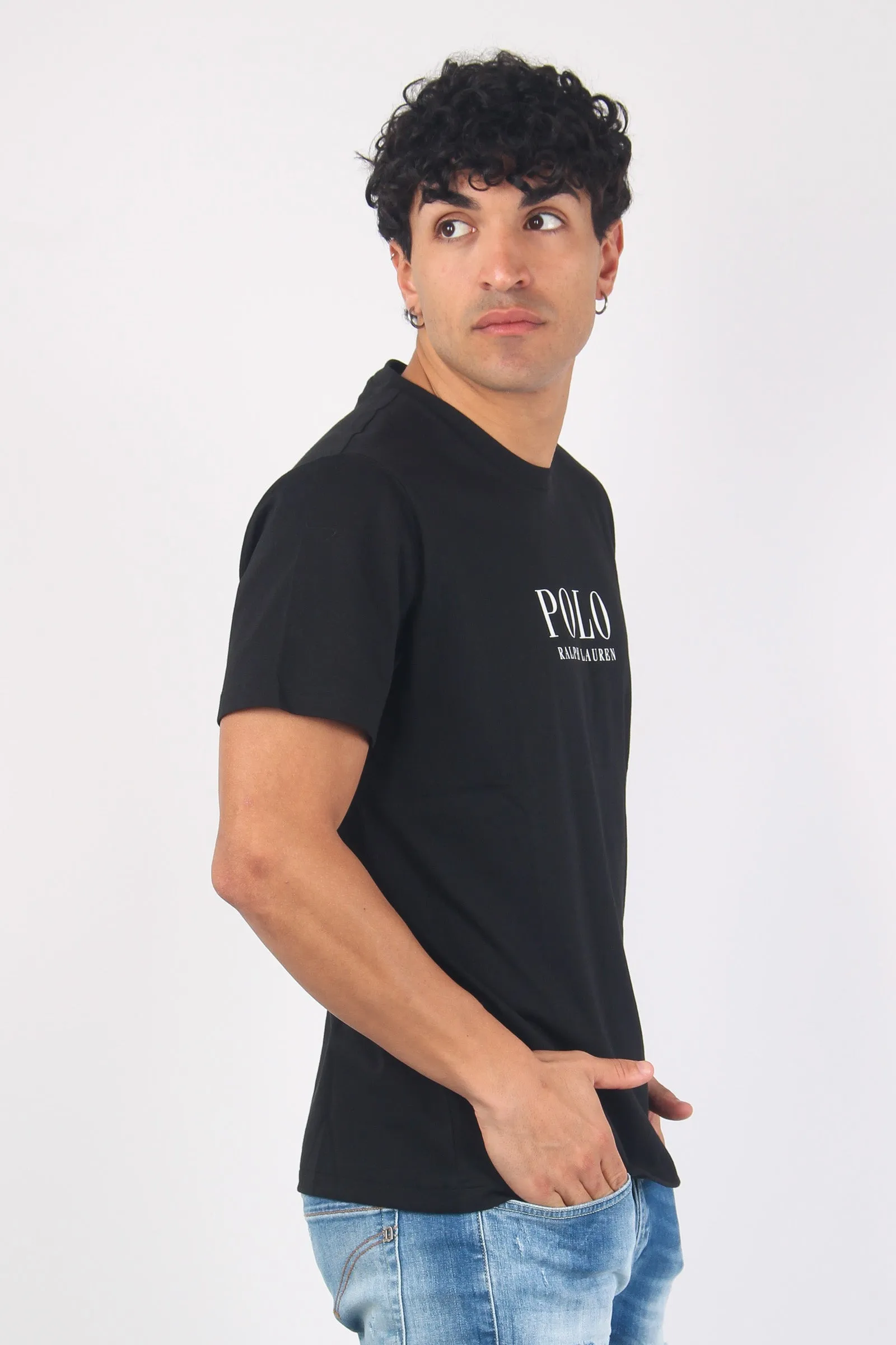 T-shirt Underwear Scritta Black