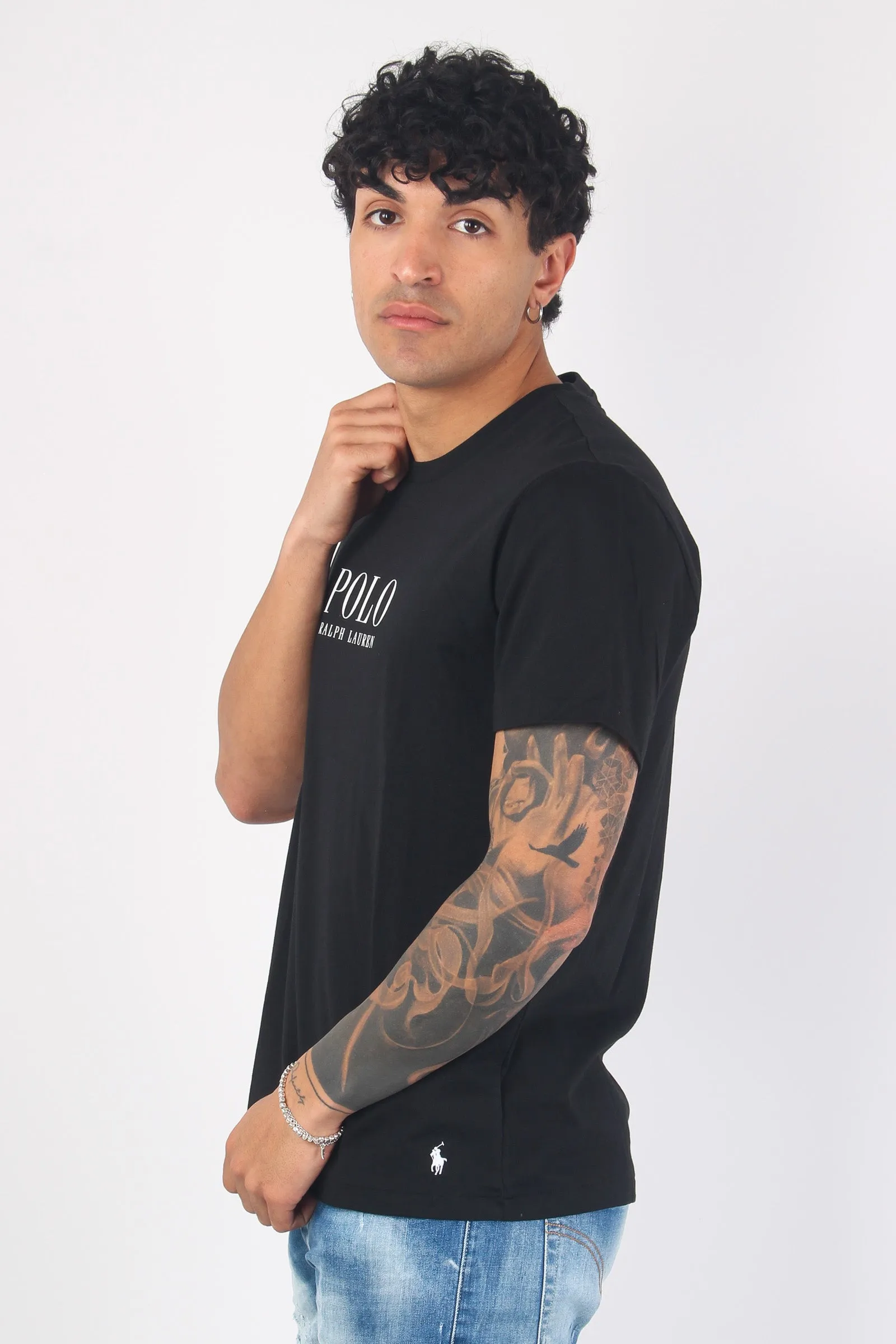 T-shirt Underwear Scritta Black