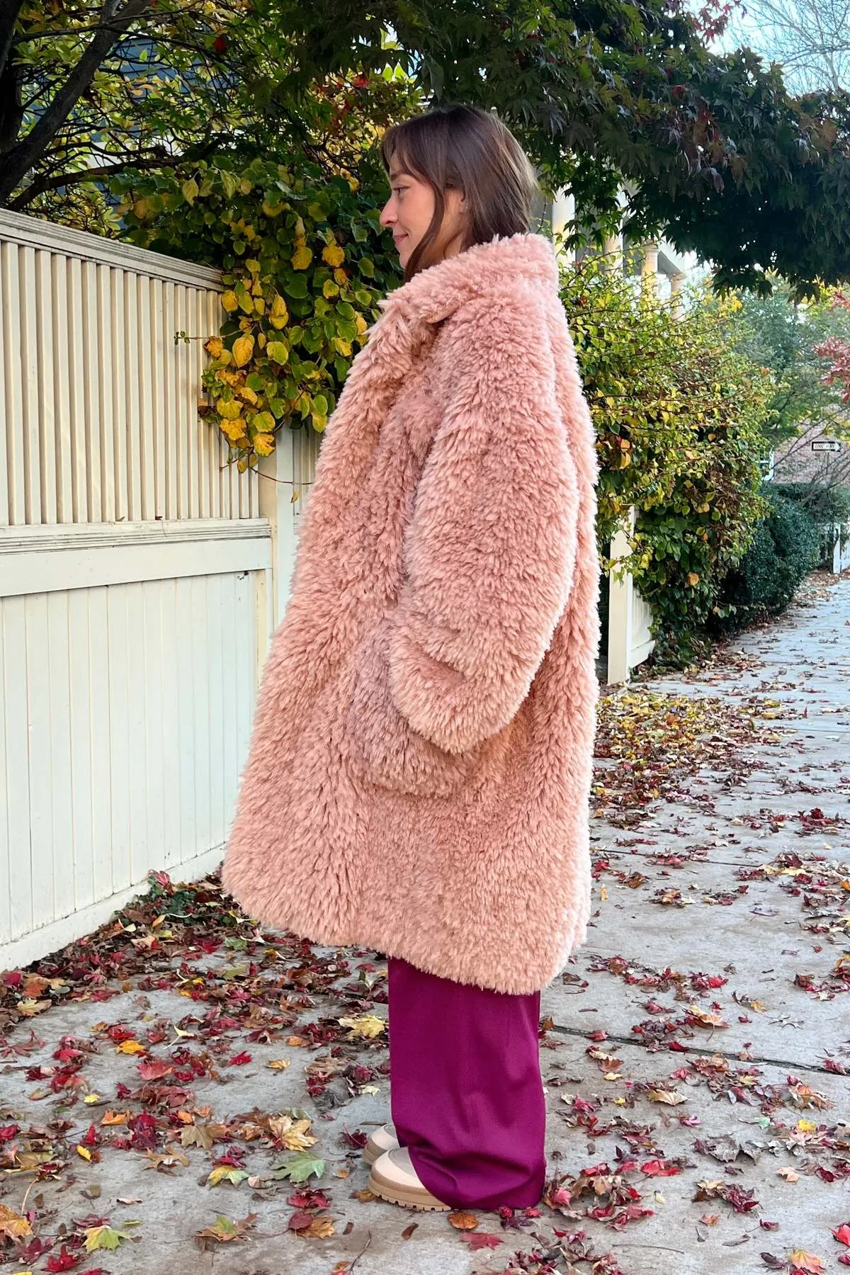 Teddy Coat - Powder Rose