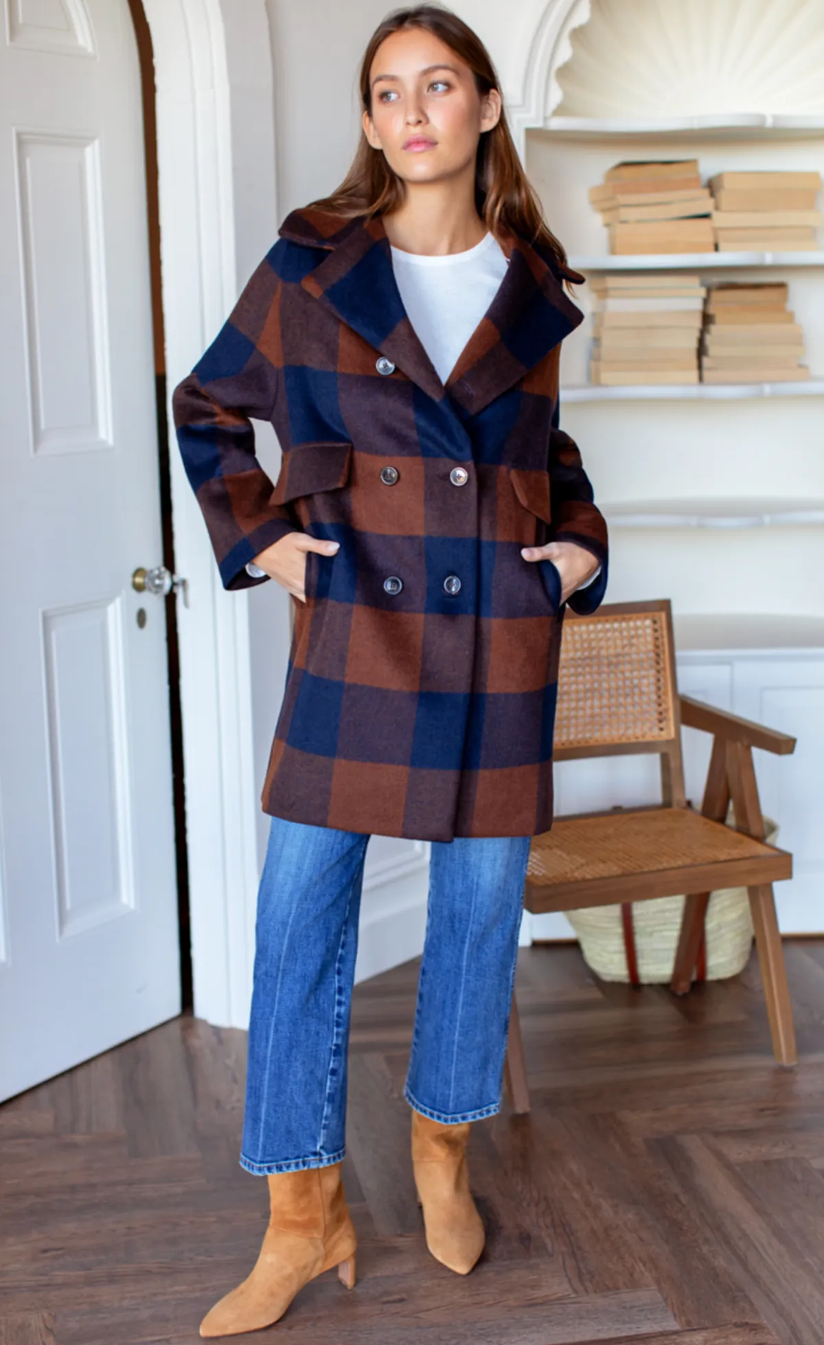 Thomas Wool Coat - Plaid