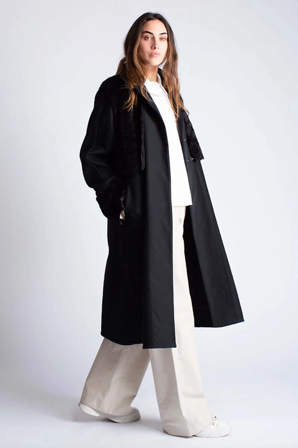 Timeless Coat - Navy/Black