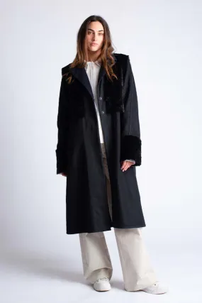 Timeless Coat - Navy/Black