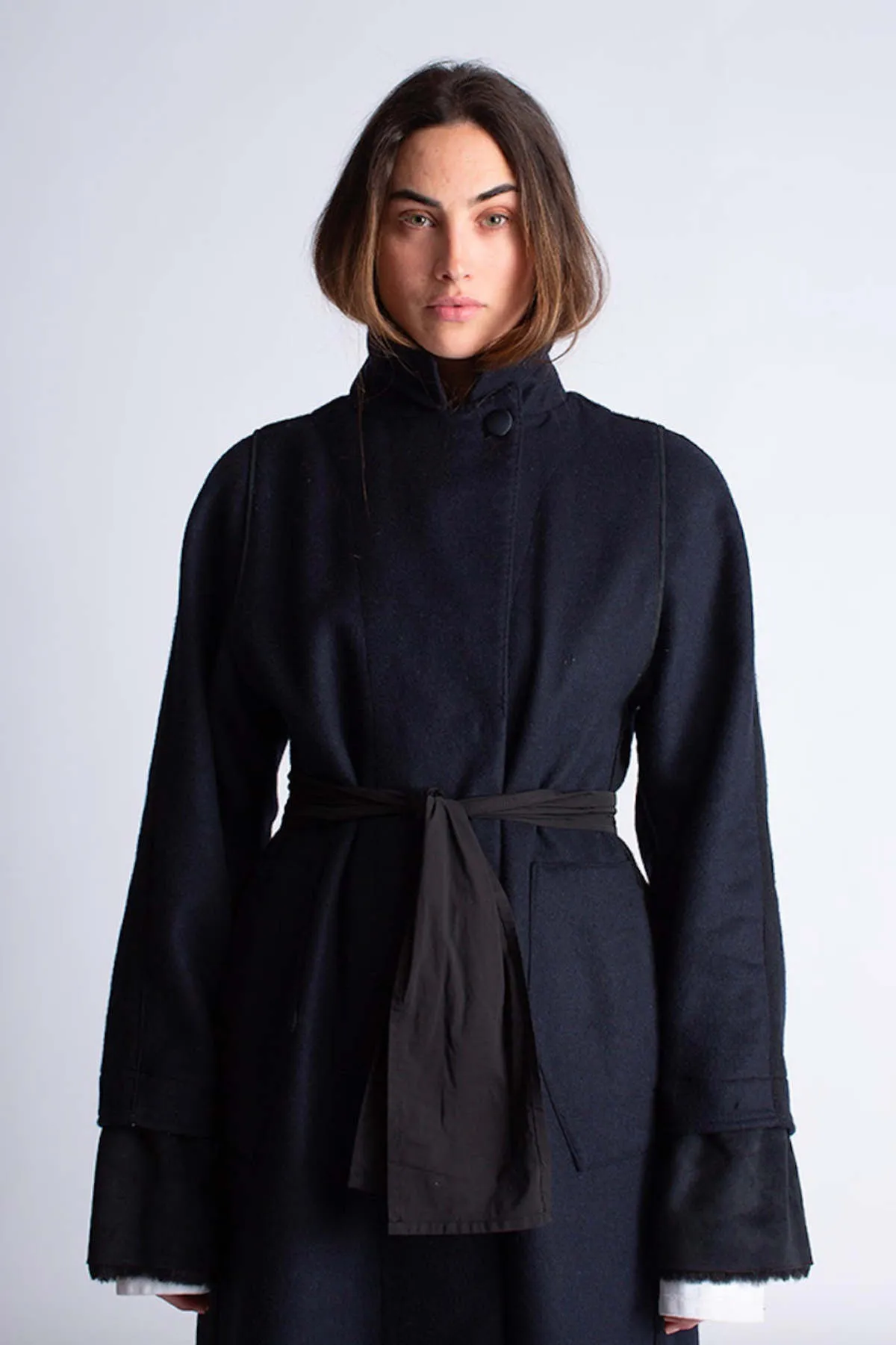 Timeless Coat - Navy/Black