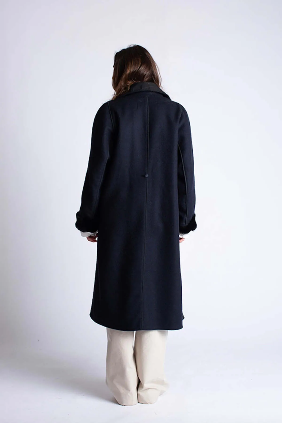 Timeless Coat - Navy/Black