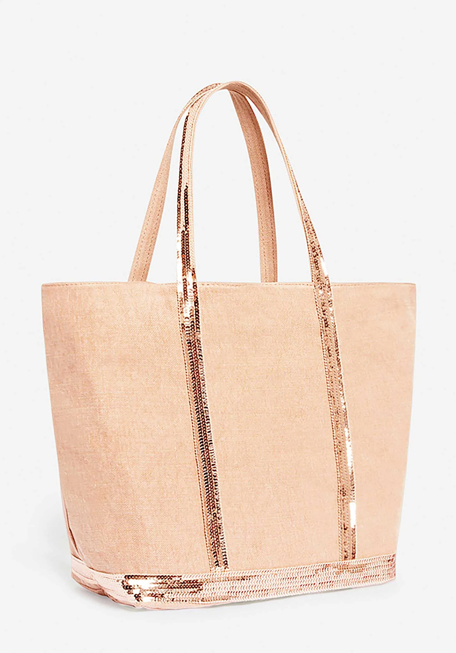 Tote Bag Linen Cabas L Ve31-v40315 Petal