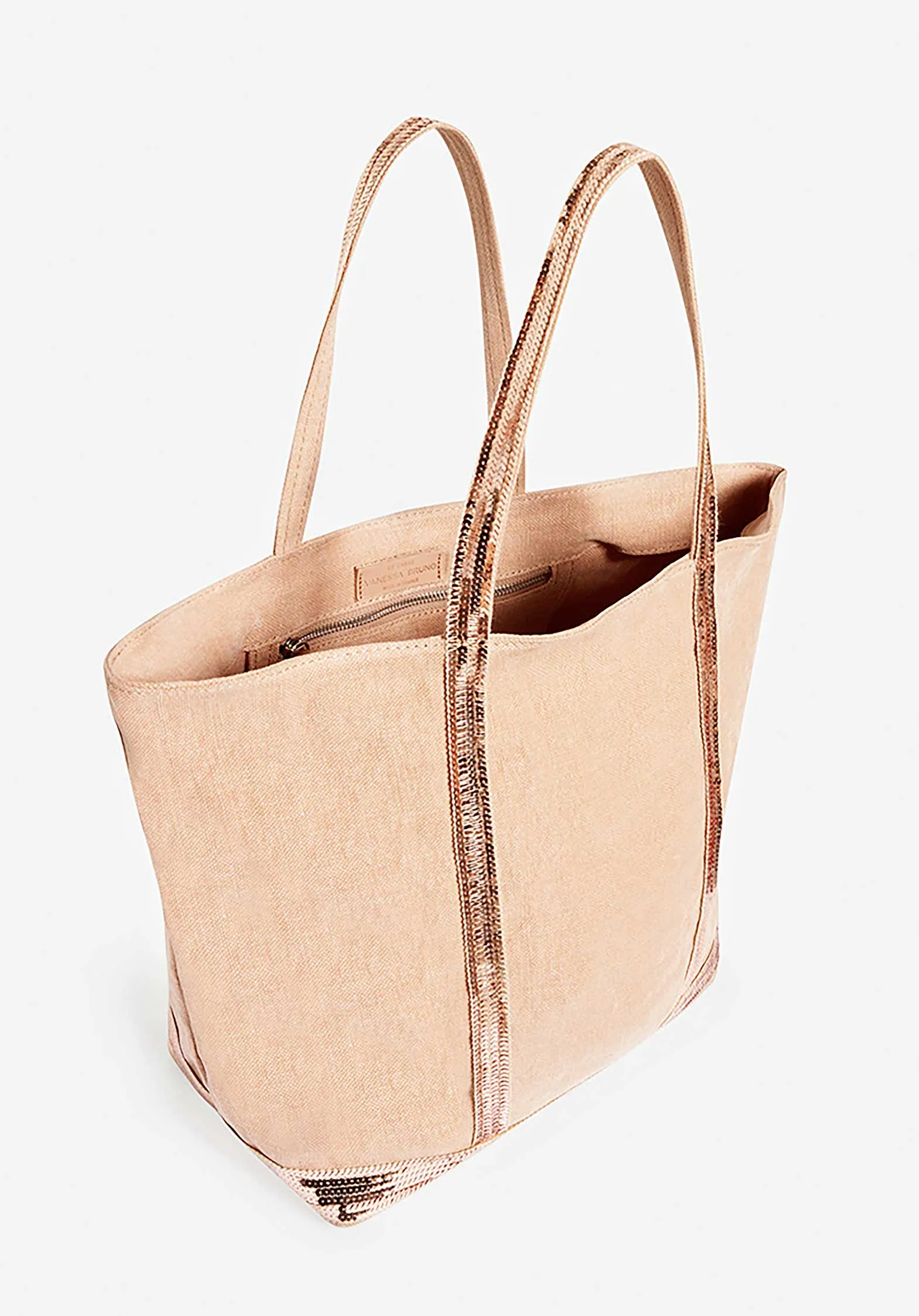 Tote Bag Linen Cabas L Ve31-v40315 Petal