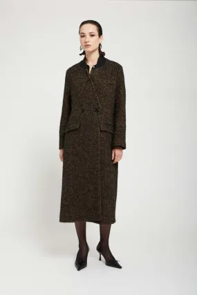 Tweed Double-Breasted Coat