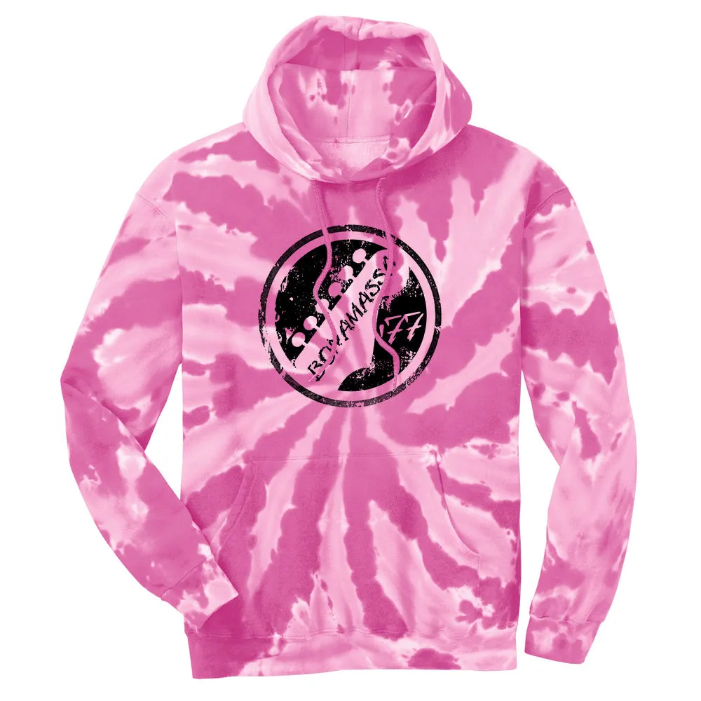 Vintage Headstock Tie Dye Pullover Hoodie (Unisex)