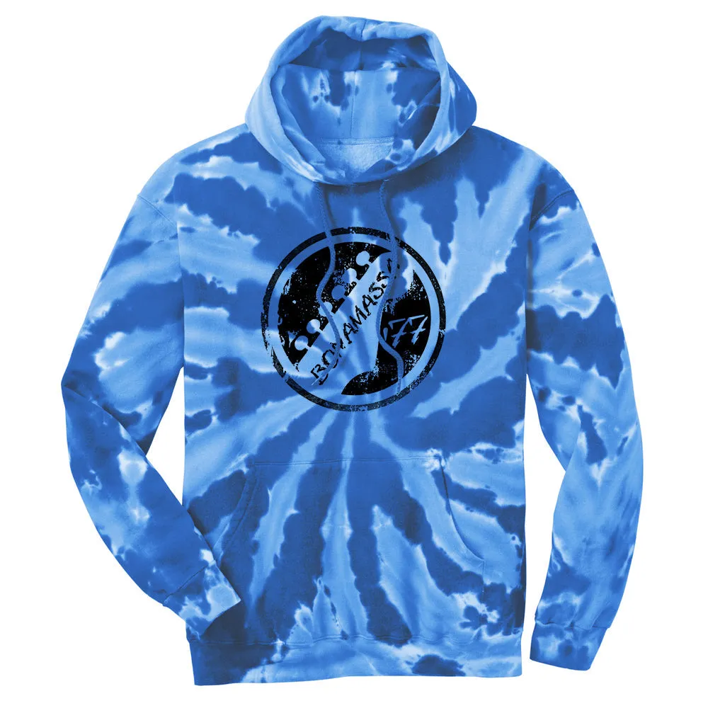 Vintage Headstock Tie Dye Pullover Hoodie (Unisex)