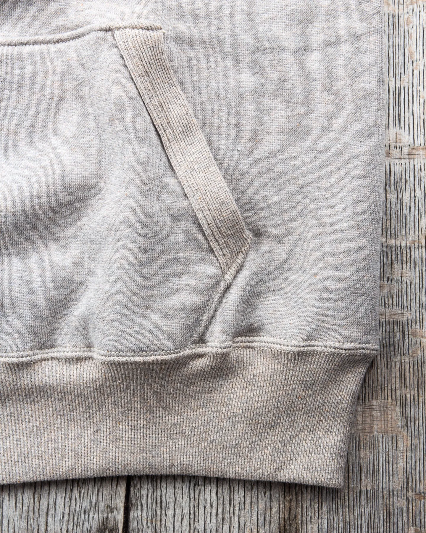 Warehouse & Co Lot. 450 Two Needle Hoodie Heather Grey