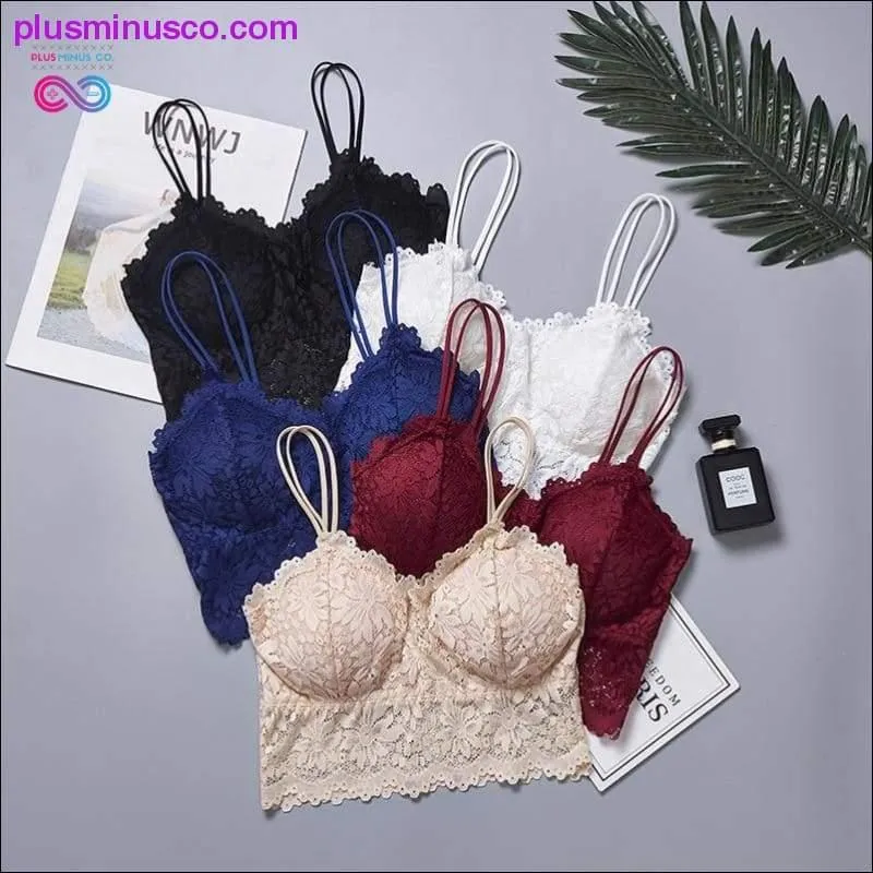 Wireless Lace Push Up Bra Top Women Plus Size Bralette