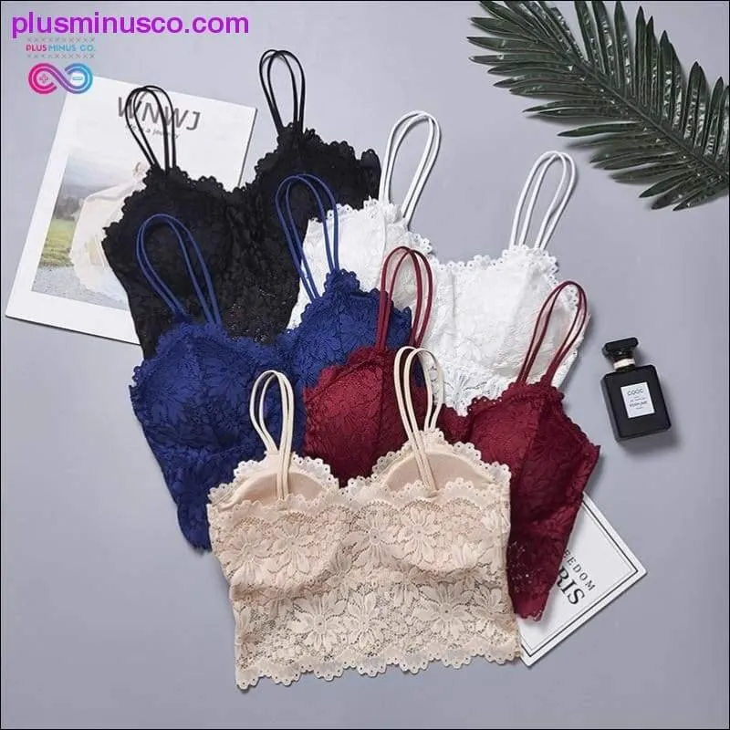 Wireless Lace Push Up Bra Top Women Plus Size Bralette