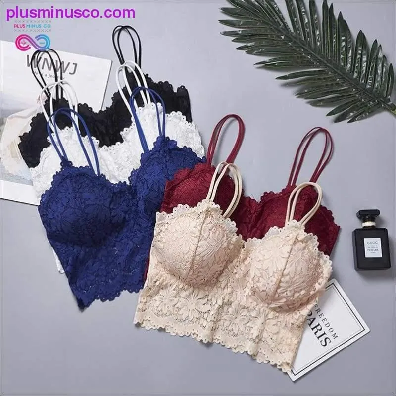 Wireless Lace Push Up Bra Top Women Plus Size Bralette