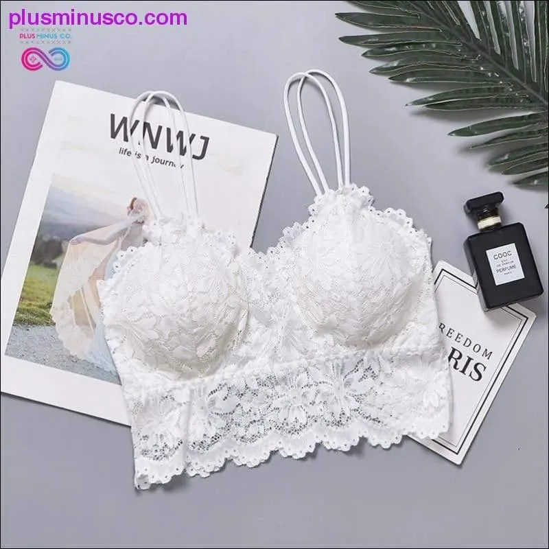 Wireless Lace Push Up Bra Top Women Plus Size Bralette