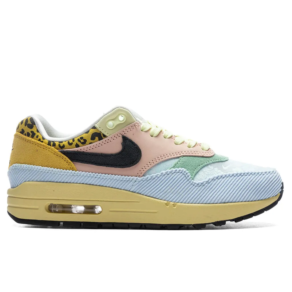 Women's Air Max 1 Teal Tint and Lemon Wash - Celestine Blue/Off Noir