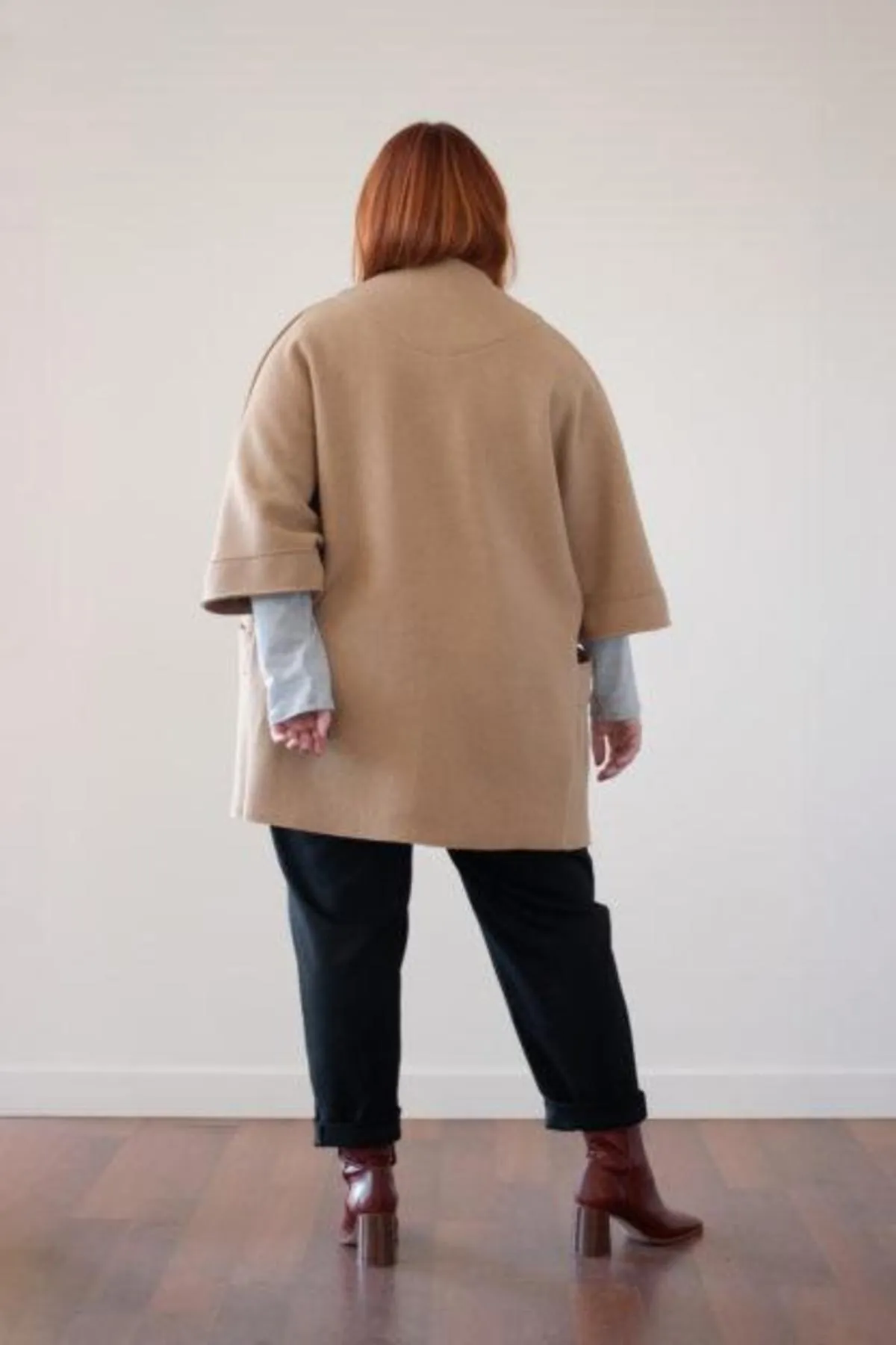 Wool Deep Pocket Coat - Camel