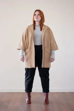 Wool Deep Pocket Coat - Camel