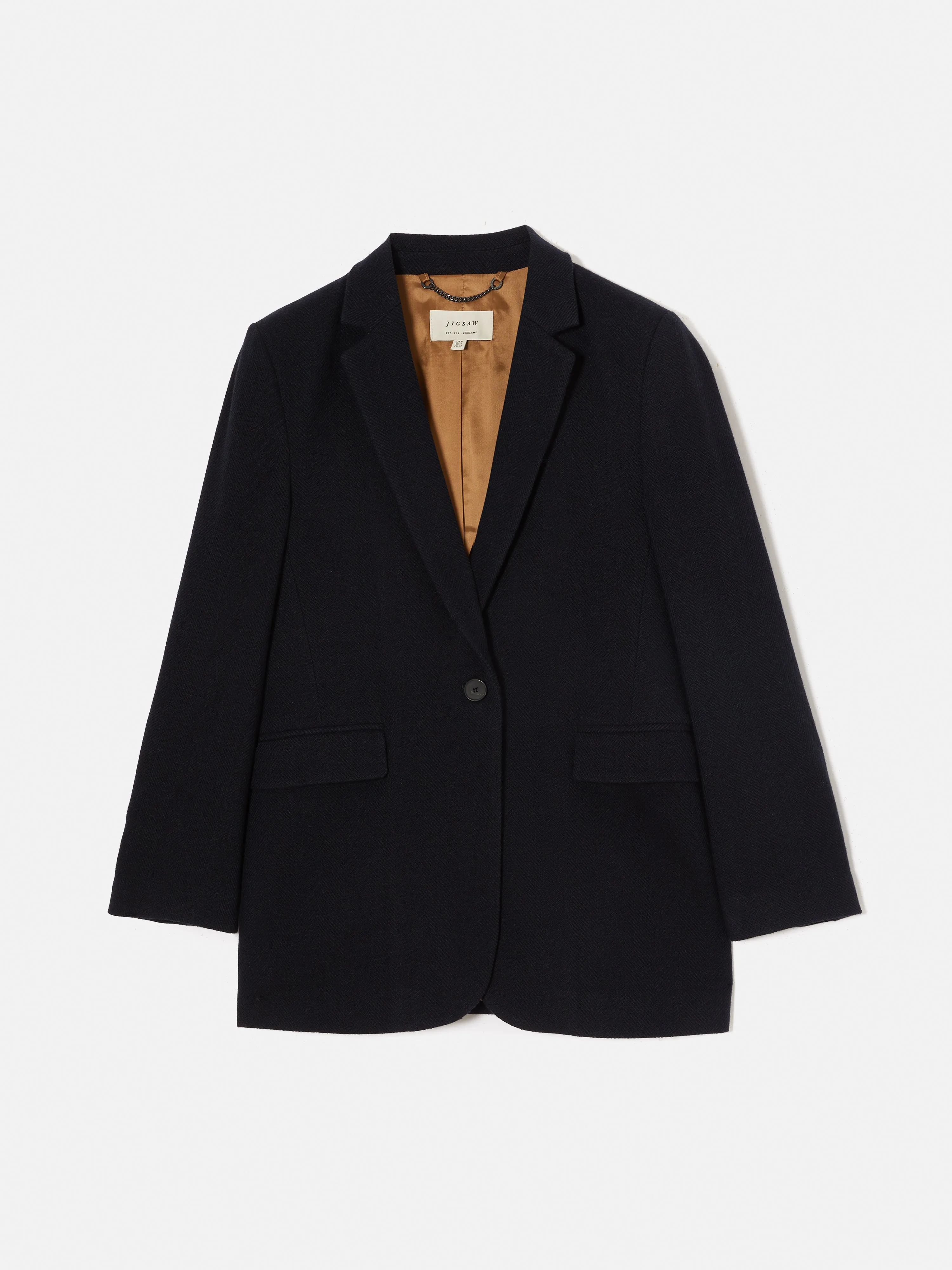 Wool Langford Blazer | Navy