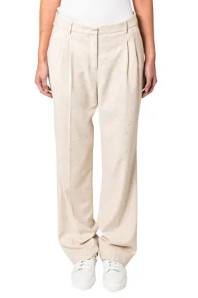 Wool over-fit trousers