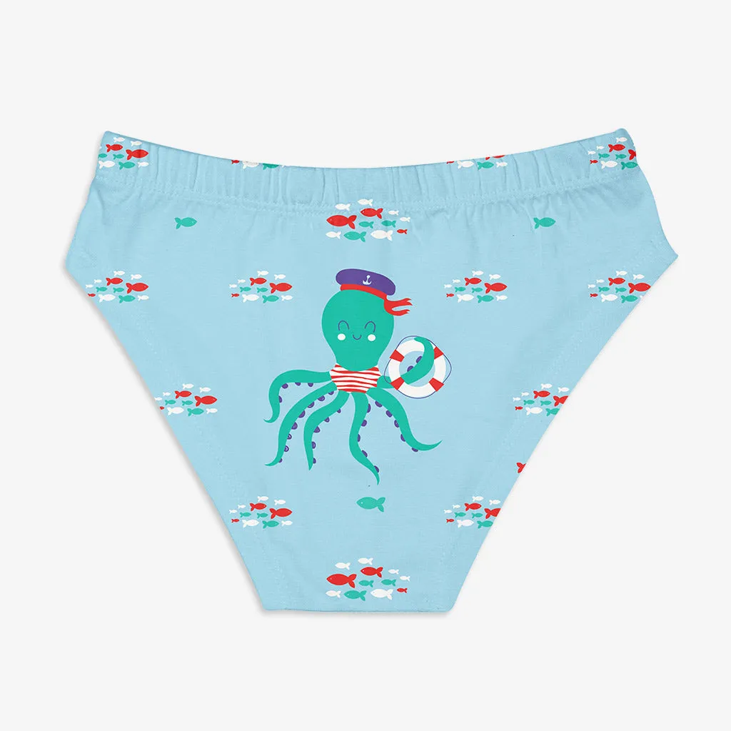 Young Boy Briefs -3 Pack (Sea-Saw)