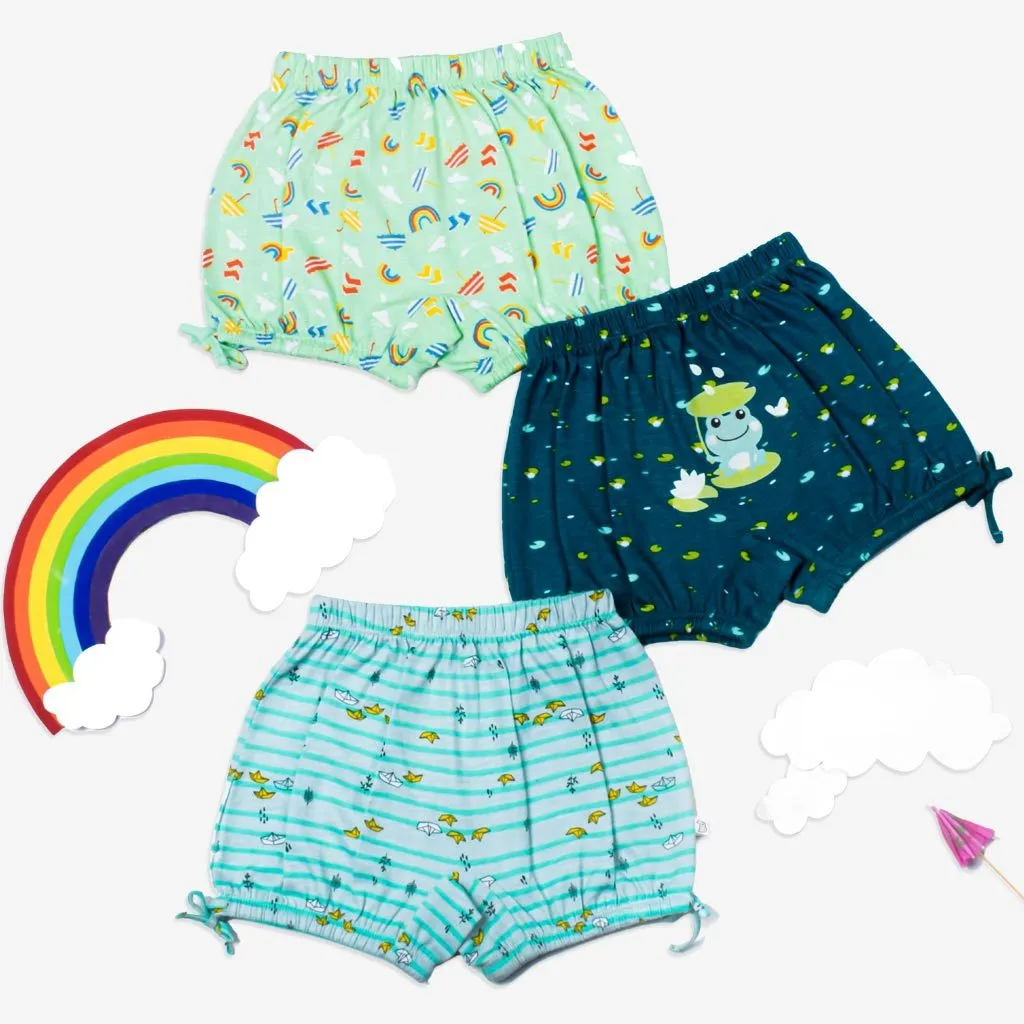 Young Girl Bloomer-6 Pack (Sea-saw - Rainy Poppins)